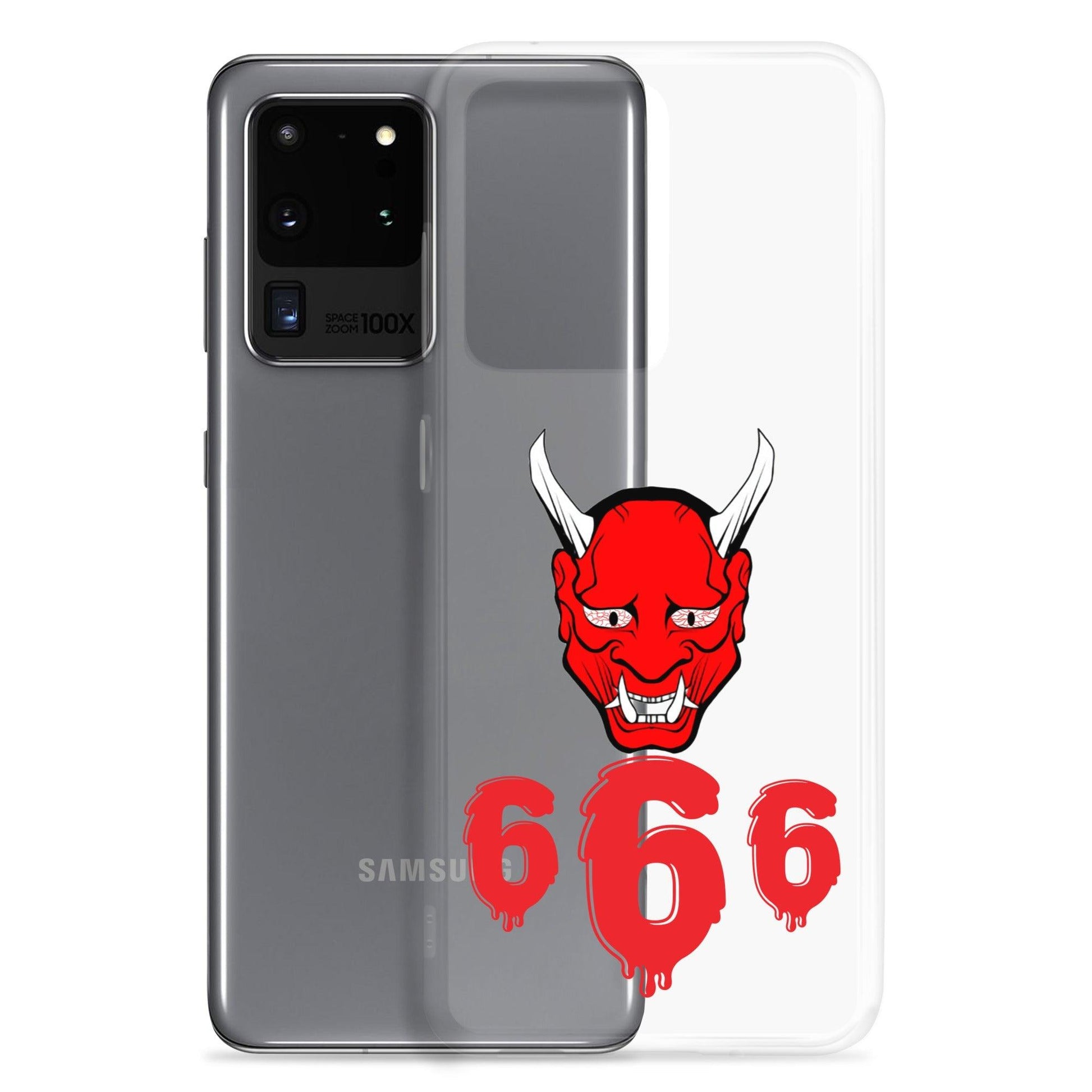 Lord Satan With Melting 666s Clear Case for Samsung® - Lizard Vigilante