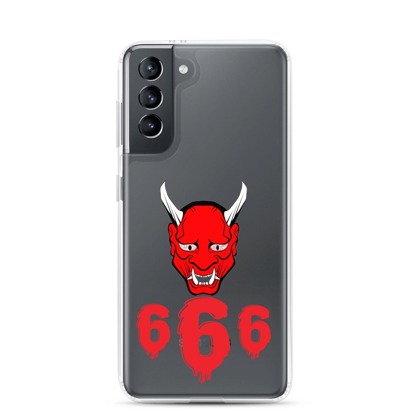 Lord Satan With Melting 666s Clear Case for Samsung® - Lizard Vigilante