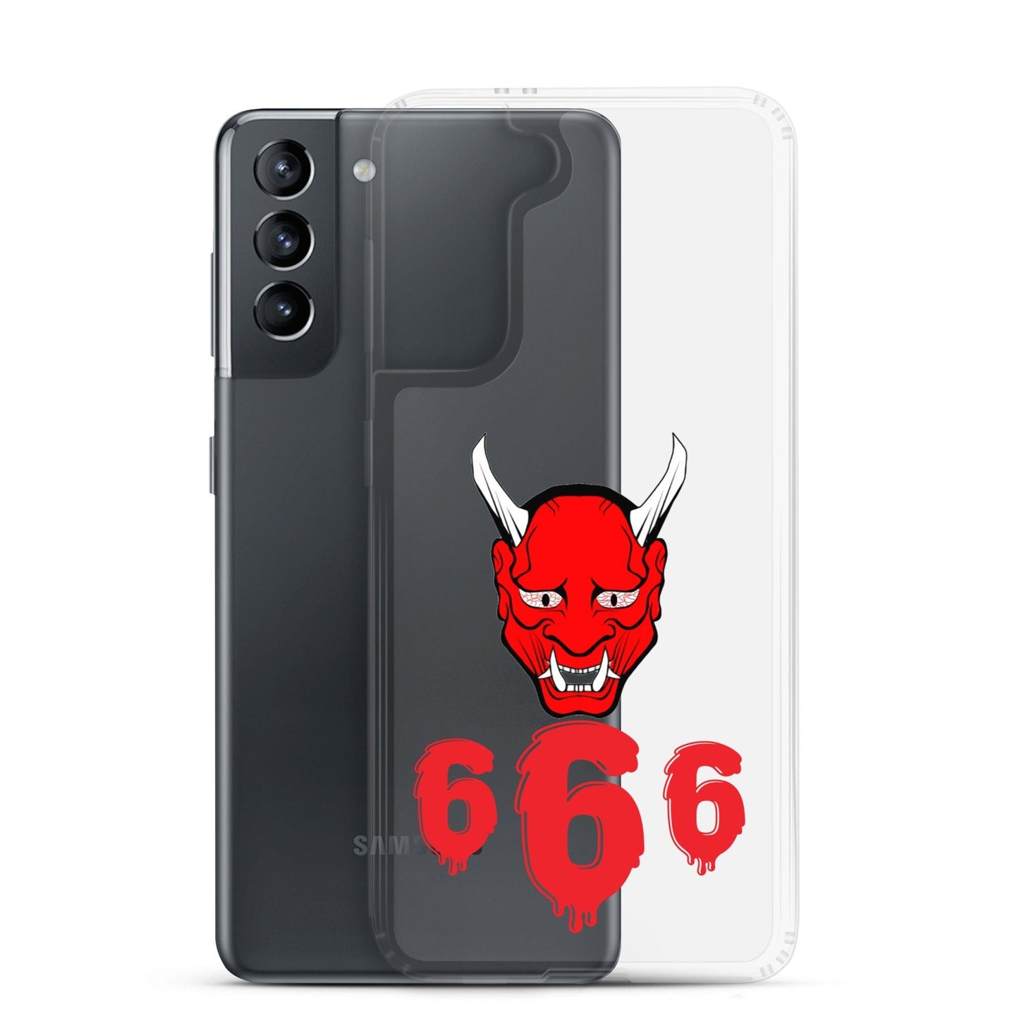 Lord Satan With Melting 666s Clear Case for Samsung® - Lizard Vigilante