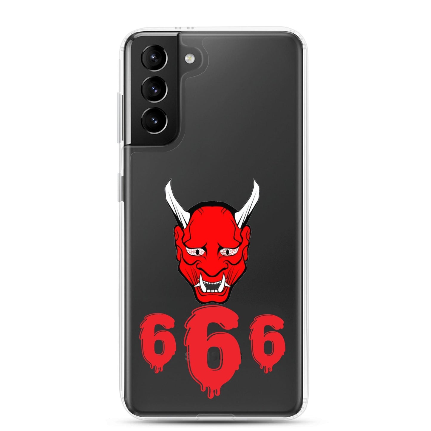 Lord Satan With Melting 666s Clear Case for Samsung® - Lizard Vigilante