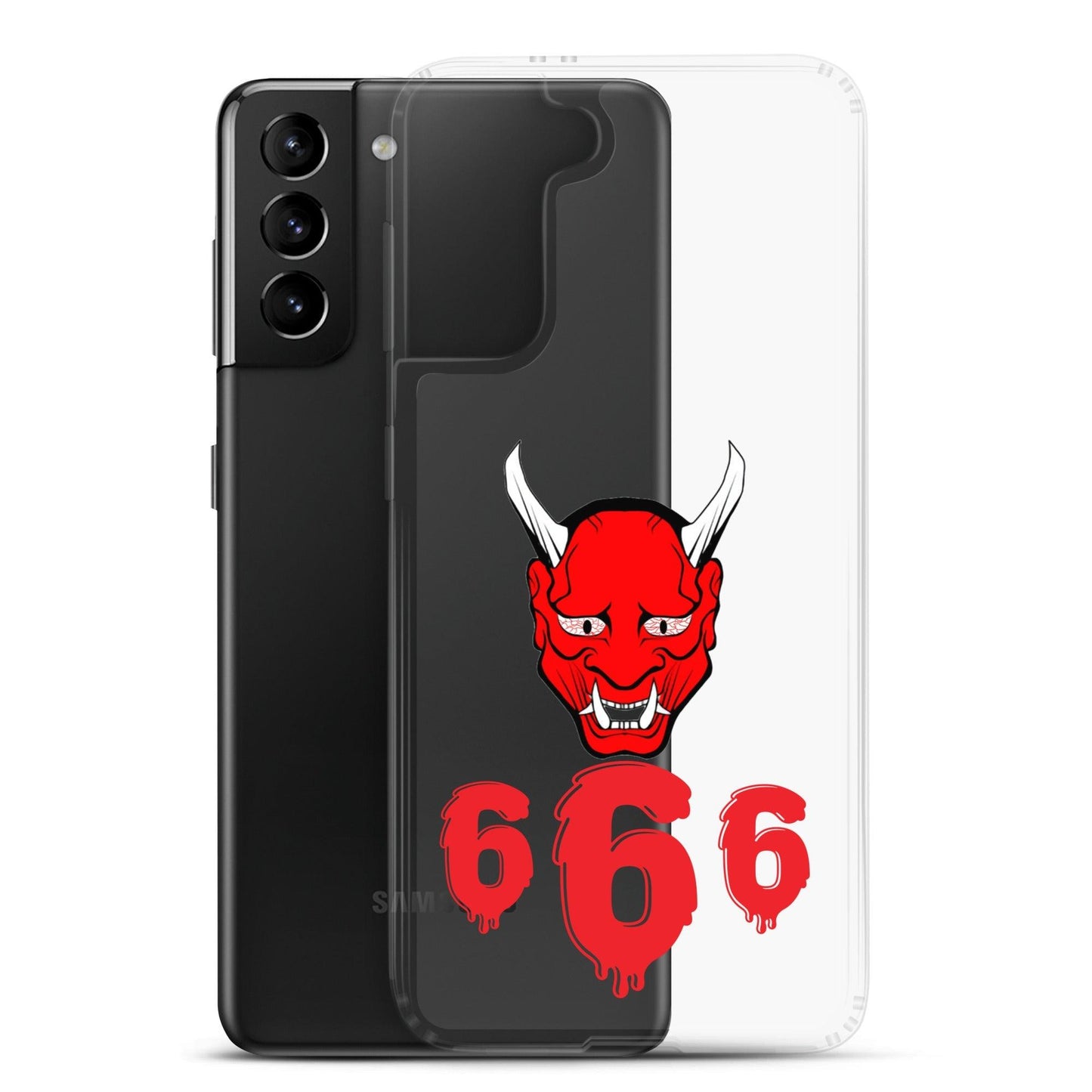 Lord Satan With Melting 666s Clear Case for Samsung® - Lizard Vigilante