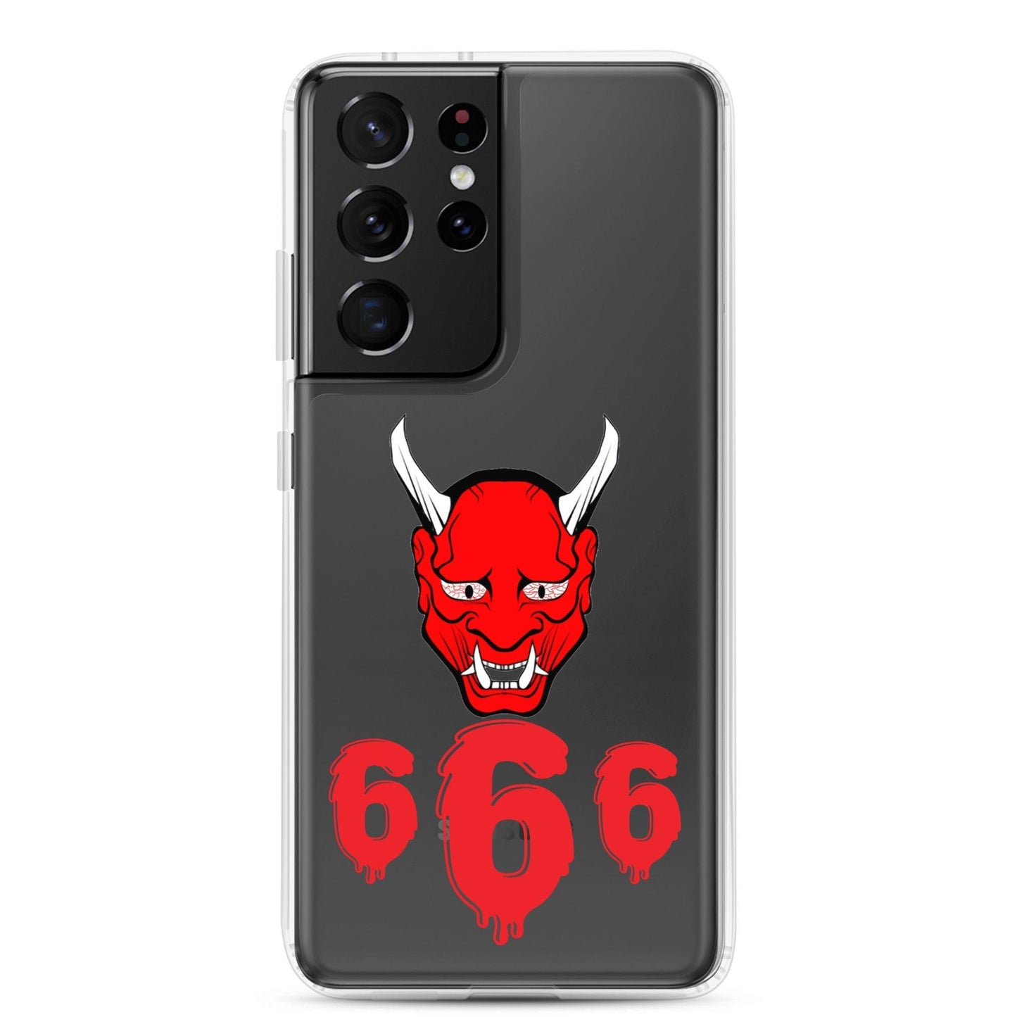 Lord Satan With Melting 666s Clear Case for Samsung® - Lizard Vigilante