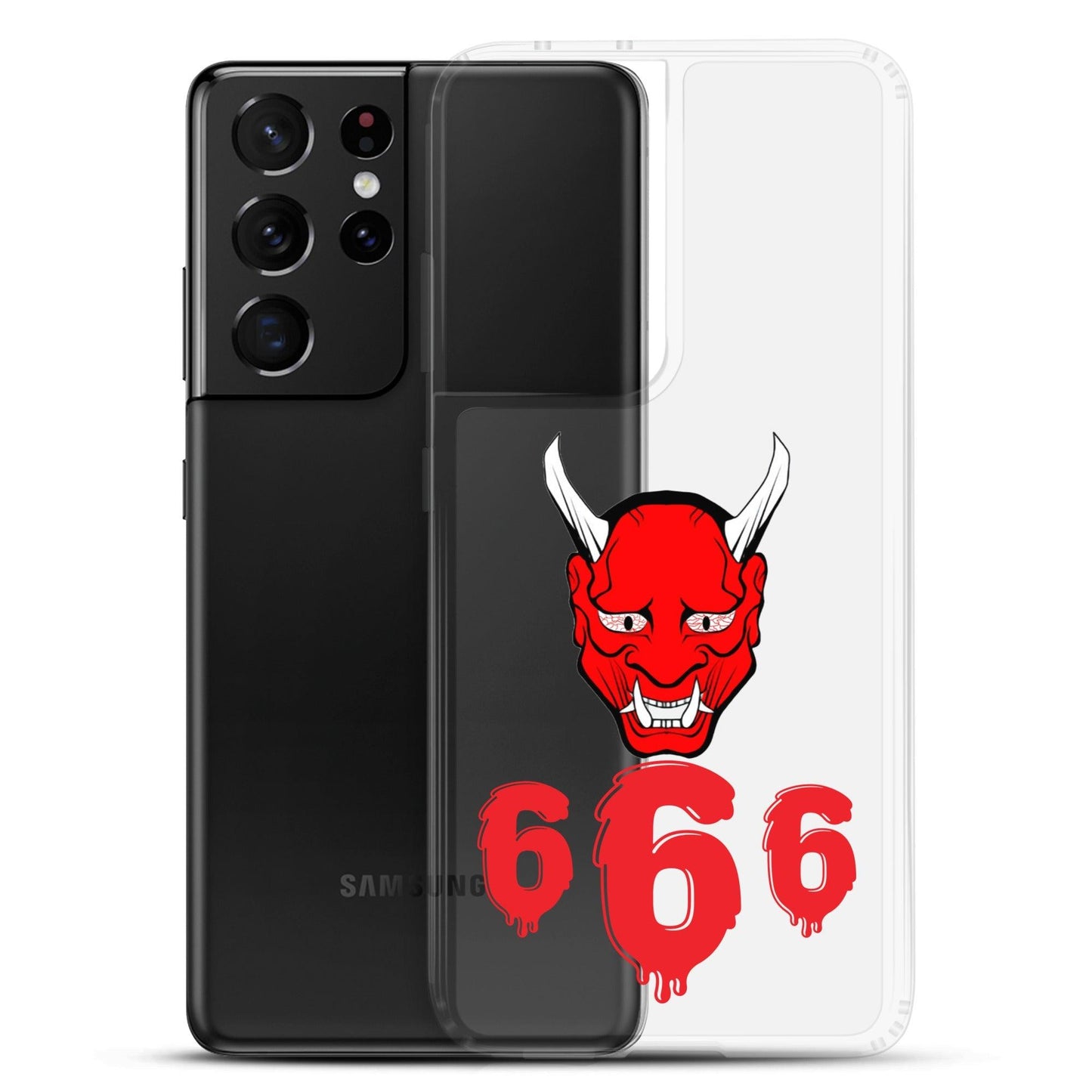 Lord Satan With Melting 666s Clear Case for Samsung® - Lizard Vigilante