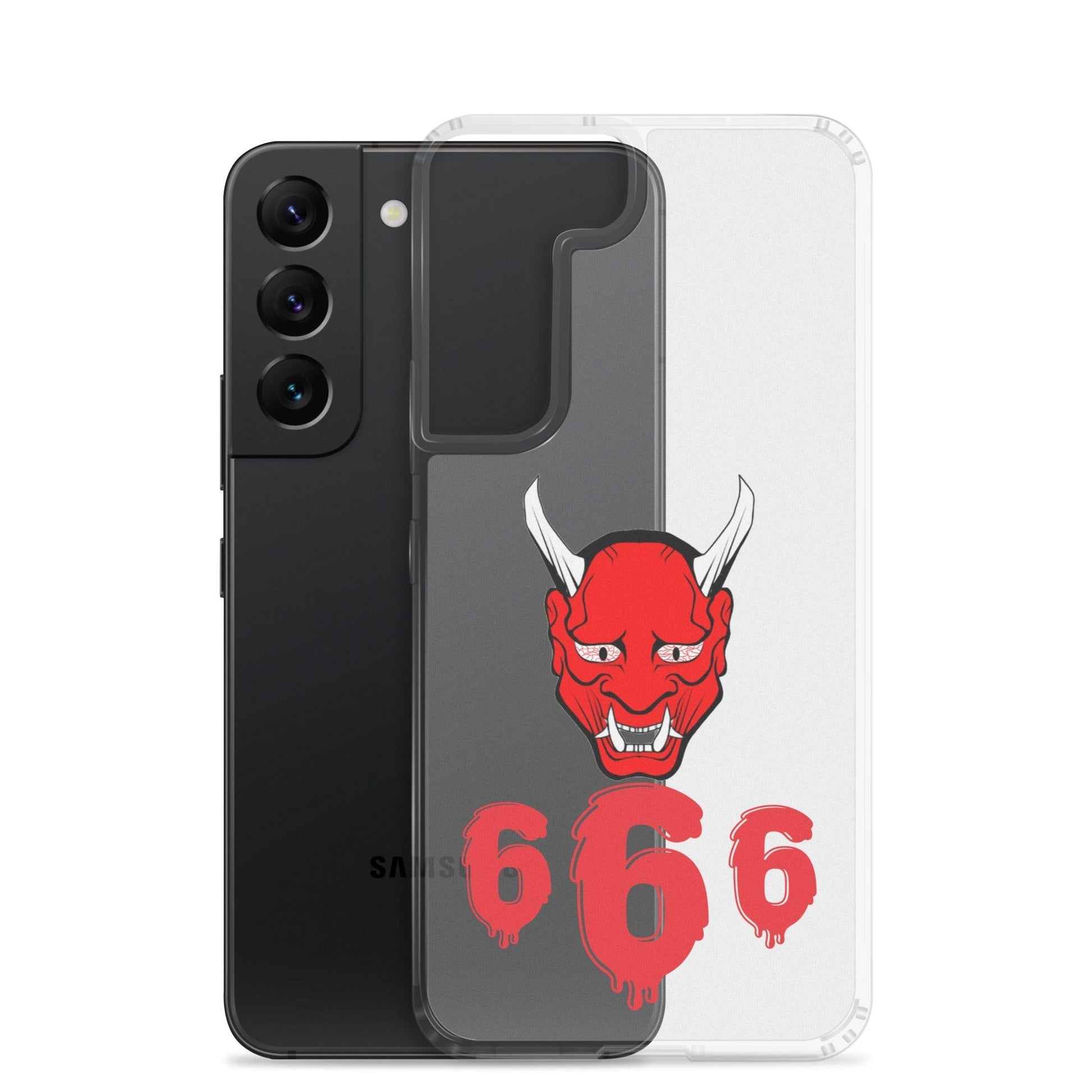 Lord Satan With Melting 666s Clear Case for Samsung® - Lizard Vigilante