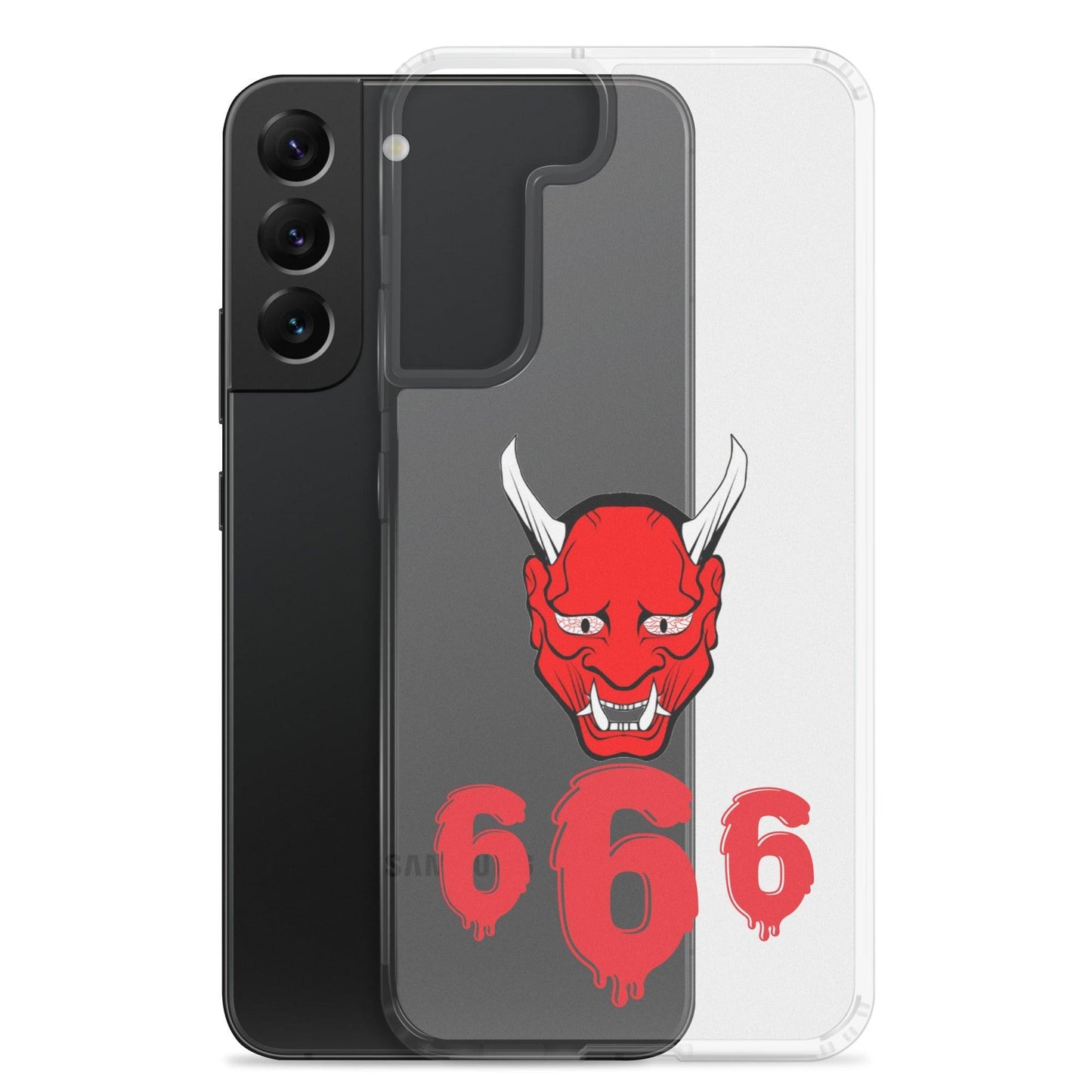 Lord Satan With Melting 666s Clear Case for Samsung® - Lizard Vigilante