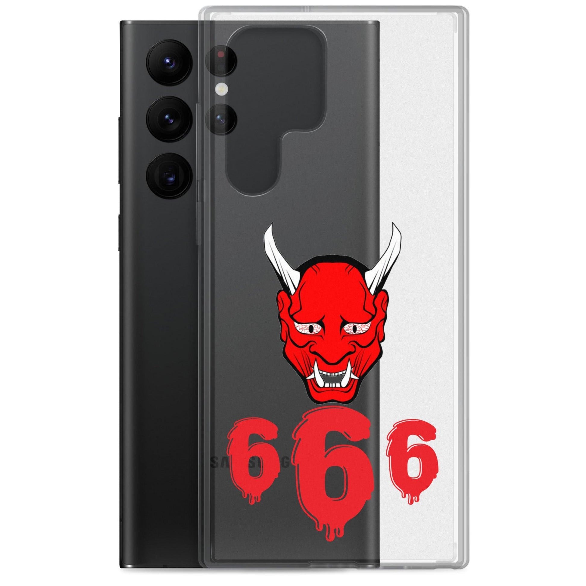 Lord Satan With Melting 666s Clear Case for Samsung® - Lizard Vigilante