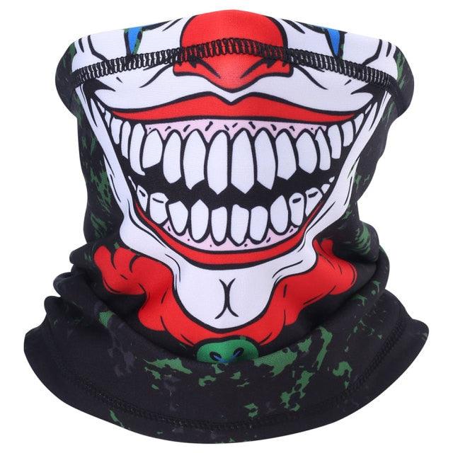 Clown Magic Bandana Running Scarf Half Face Cover Ski Fishing Biker Elasticity Hunting Hiking Sports Snowboard Mask Men Girl Army Bandana Scarf Neck Gaiter Buff Motorcycle Face Mask Balaclava Bicycle Helmet Liner Sport Headband Summer Breathable Mesh Band