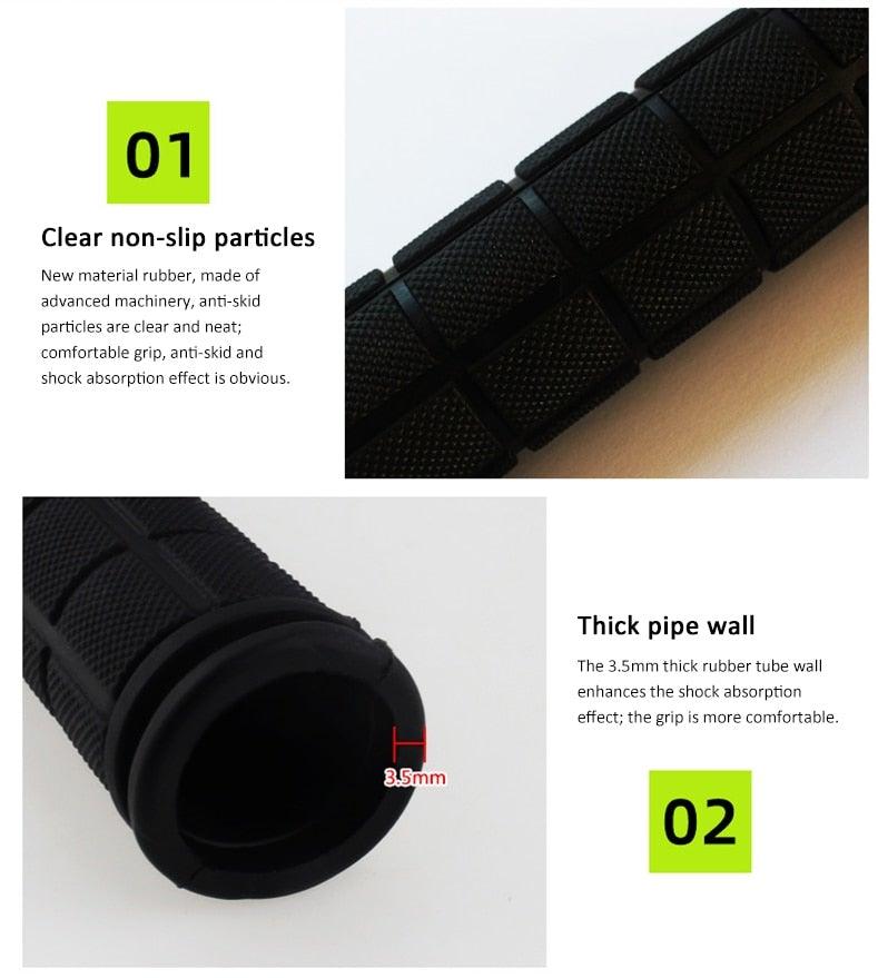 Colorful Cycling Handlebar Cover Bicycle Scooter Handle Bar Rubber Soft Durable Non-Slip End Grip Mountain Road Bicycle Handlebar Grips Specialized Replacement Bike Grips For Beach Scooter Mountain Bicycle