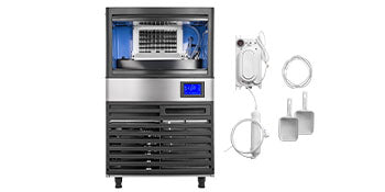 VEVOR Commercial Cube Ice Maker with Water Drain Pump 50/60/70 KG/24H Freestanding LCD Touch Screen Liquid Freezer Ice Machine - Premium  from Lizard Vigilante - Just $895.99! Shop now at Lizard Vigilante