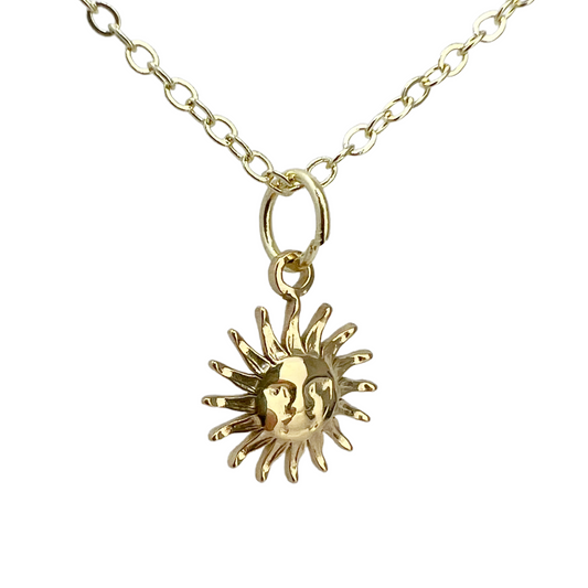 Happy sun necklace
