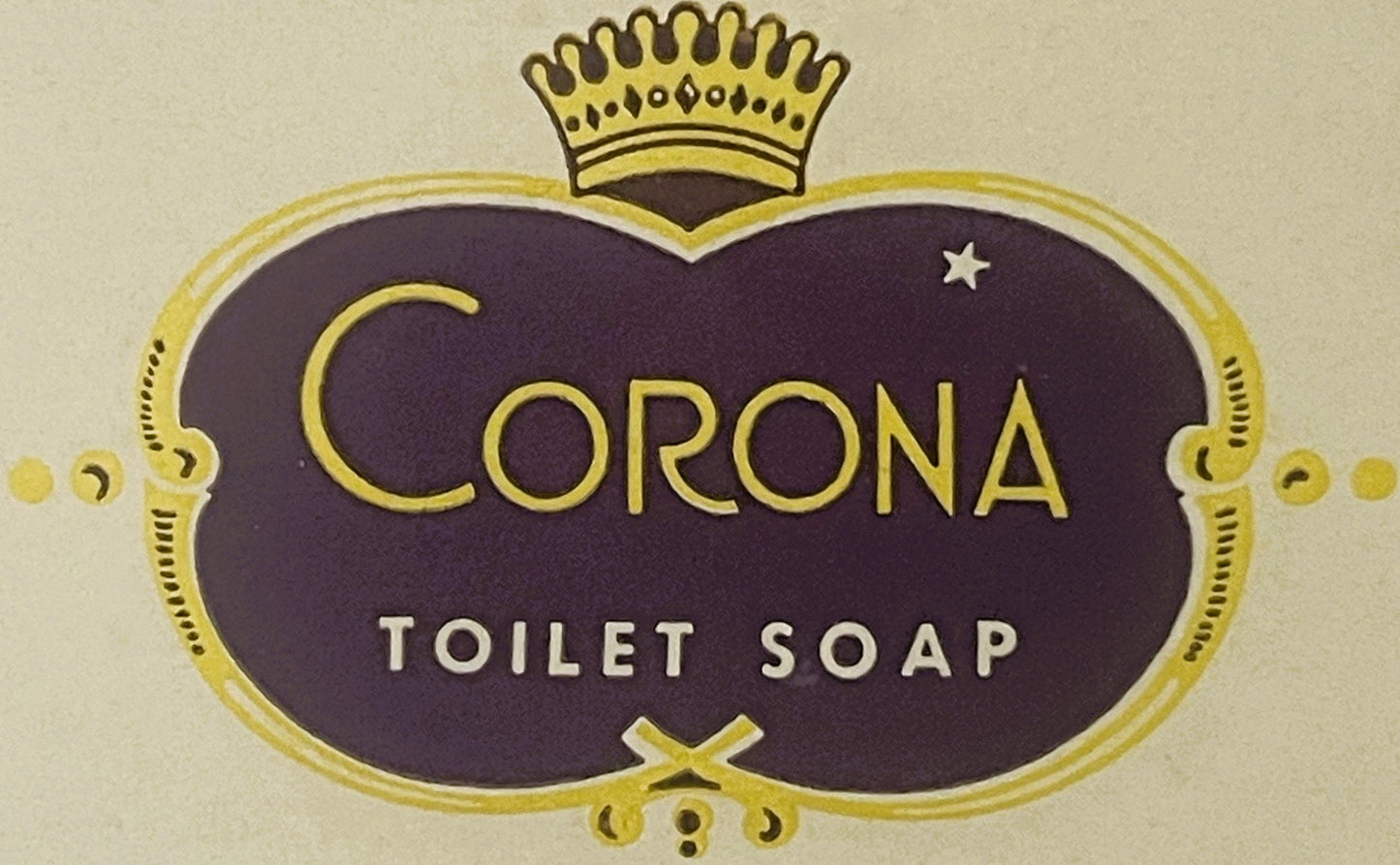 🧼 Antique Corona Toilet Soap Label (Circa 1895–1905) | Manhattan Soap Co. New York
