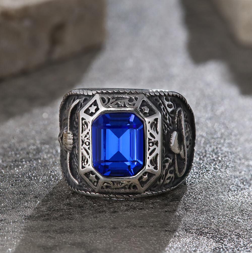 Cowboys Bull Stainless Steel Ring