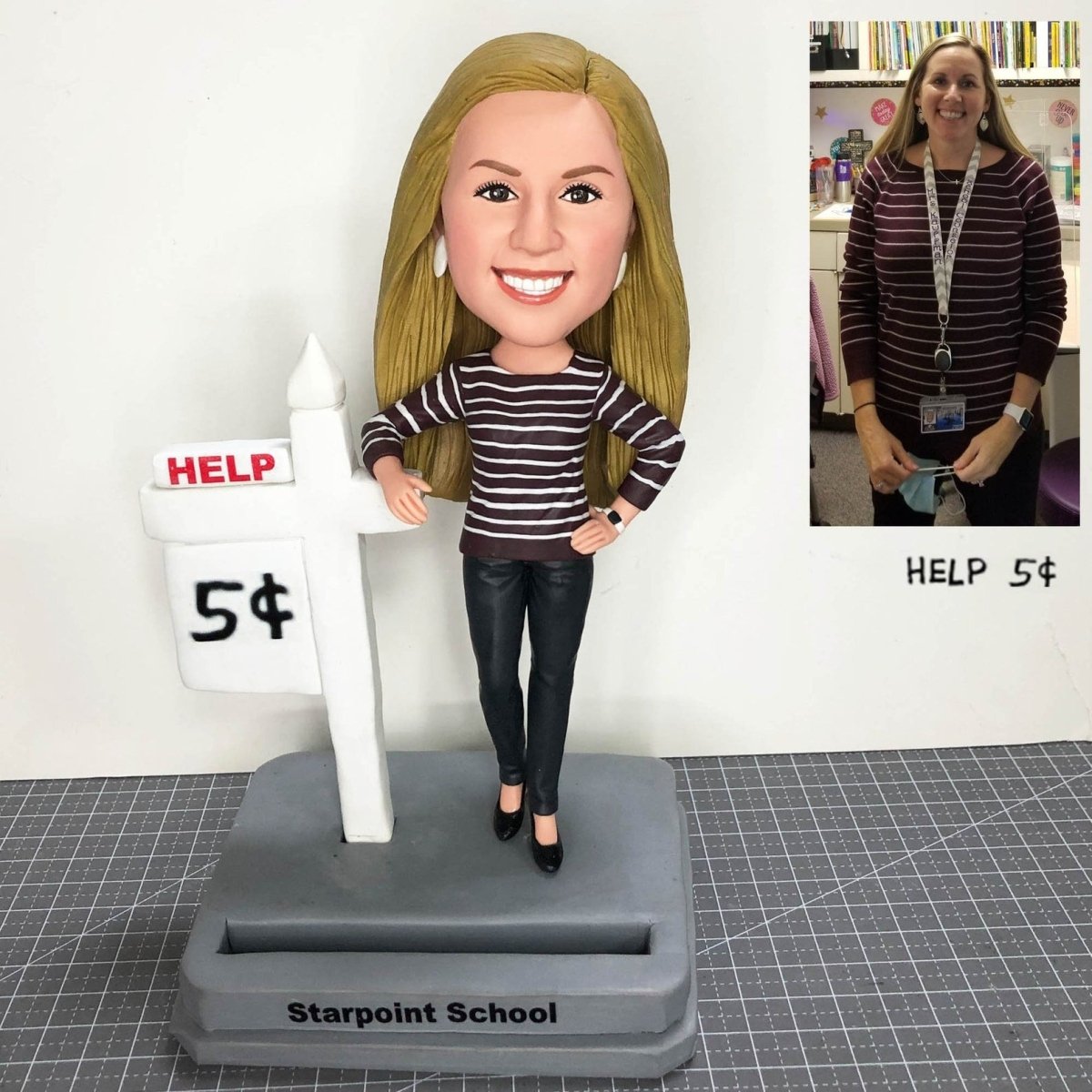Custom Women Real Estate Agent Bobblehead