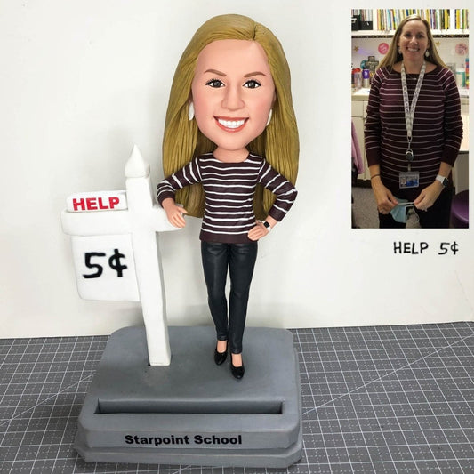 Custom Women Real Estate Agent Bobblehead