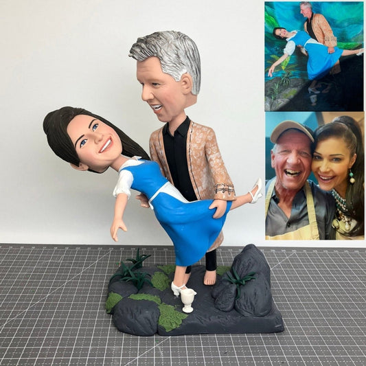 Custom Father and Daughter Figurines