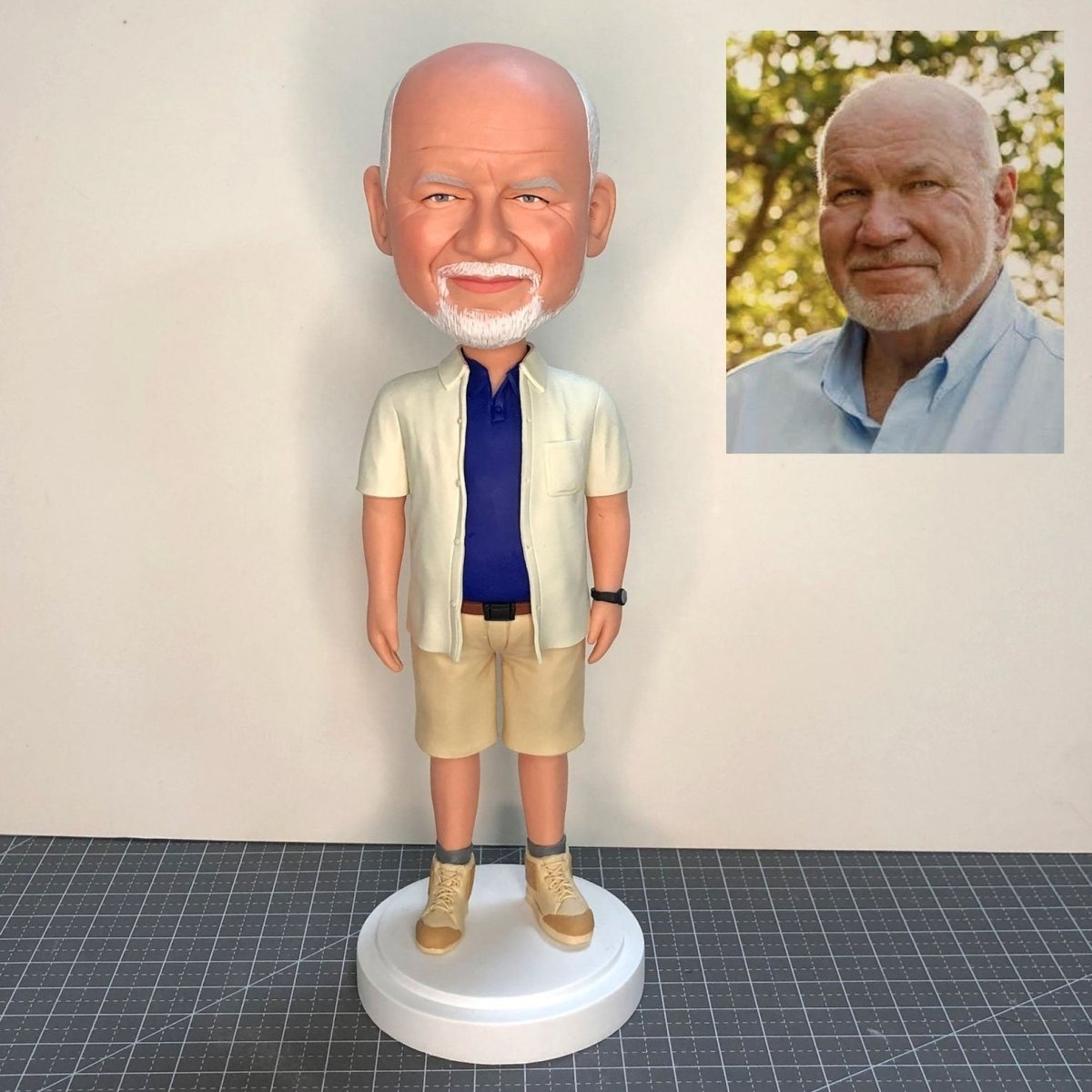 Custom old man bobblehead unique 65th birthday gift