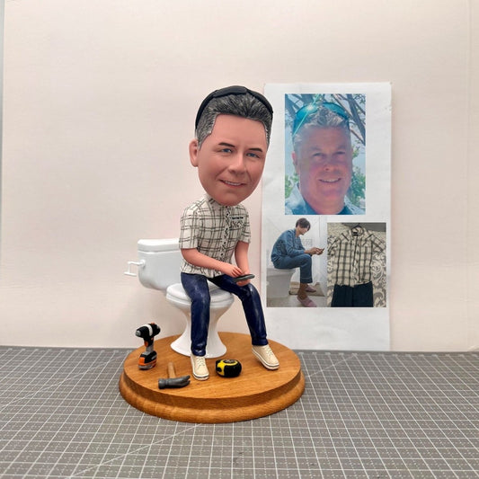Custom Repairman and Renovation Worker Bobblehead