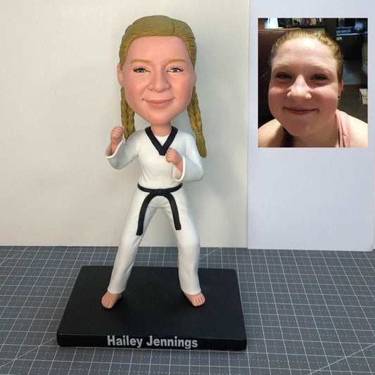 Custom Taekwondo Bobblehead Figurine