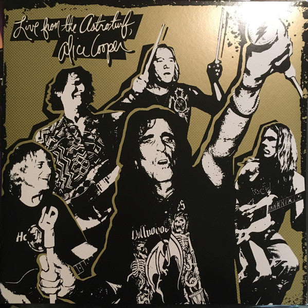 Alice Cooper - Live From The Astroturf (Glow-In-The-Dark LP Vinyl/DVD) & Live From The Astroturf (Gold LP Vinyl/DVD) & Road (Orange Marbled Vinyl/2LP/DVD) & Billion Dollar Babies (50Th Anniversary/Deluxe/3LP) & Alice Cooper's Greatest Hits