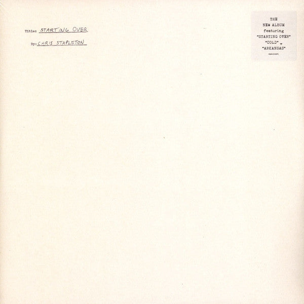 Starting Over (2LP/180G) & From A Room: Volume 2