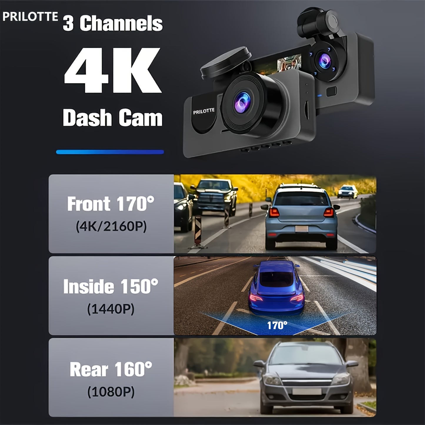 Easy To Use 4K UHD Dash Camera for Cars with Free 32GB SD Card – Enhanced Night Vision and 24-Hour Parking Surveillance - Premium dash cam from Lizard Vigilante - Just $58.88! Shop now at Lizard Vigilante