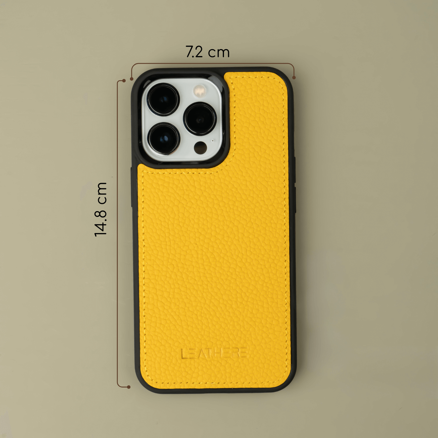 iPhone 16 Series Yellow Leather Wallet Case - New York