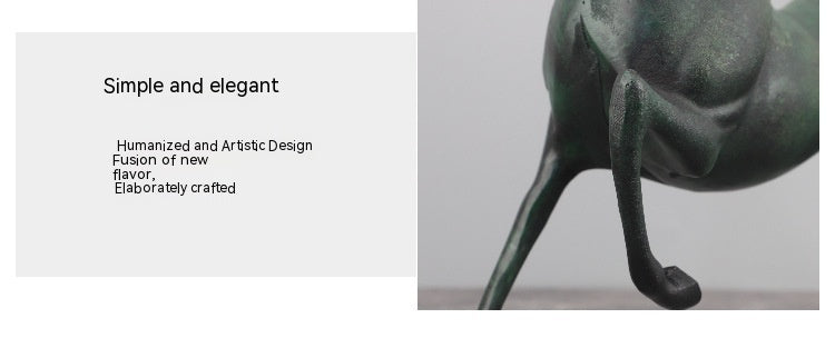 Modern Minimalist Walking Horse Metal Ornaments