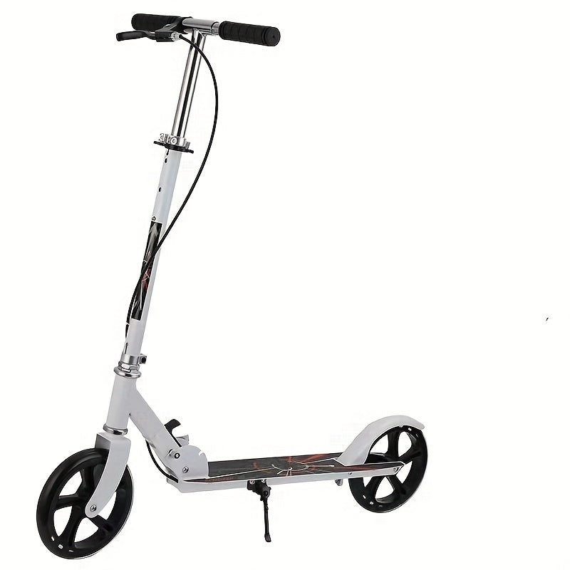 Double Brake Foldable Adult and Youth Scooter – Adjustable Height, Lightweight, Maximum Load Capacity 220LB - Premium  from Lizard Vigilante - Just $74.88! Shop now at Lizard Vigilante