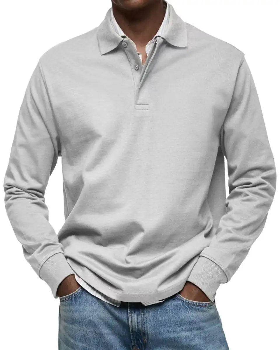 Men's Casual All-matching Long Sleeve Button Shirt