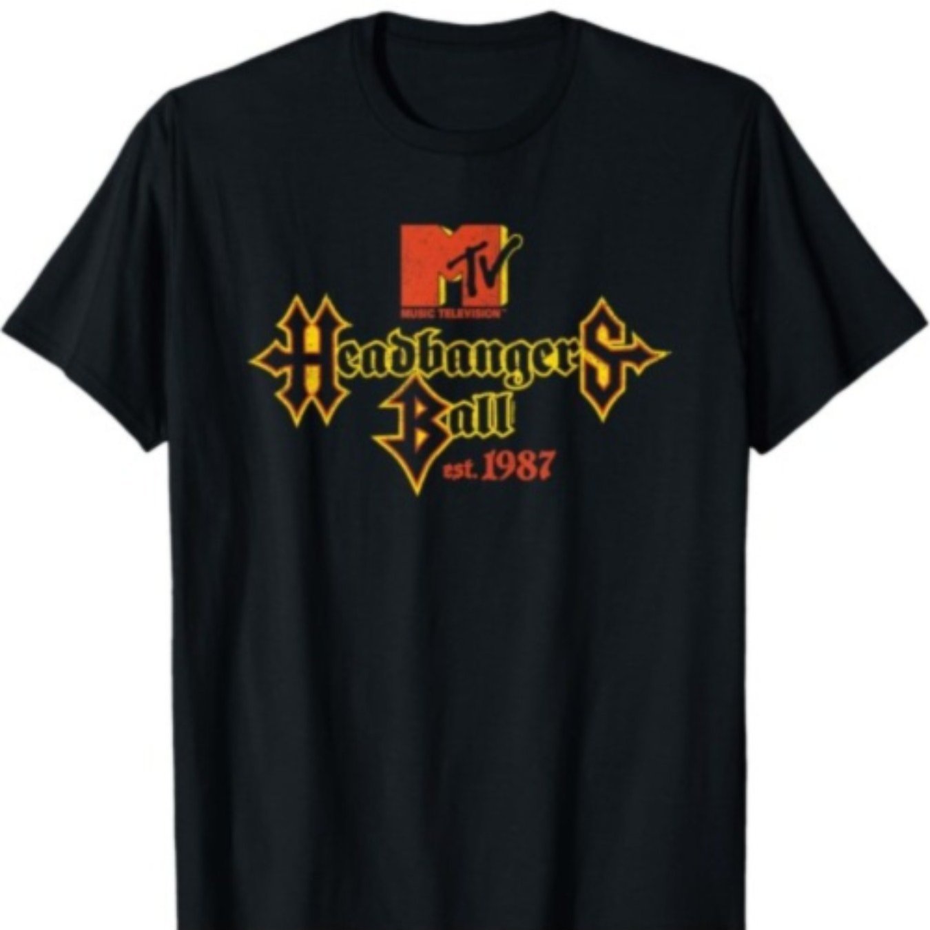 Headbangers Ball '87 T-Shirt – Vintage-Inspired Loose Fit Cotton Tee for Rock & Metal Fans - Premium tee from Lizard Vigilante - Just $23.88! Shop now at Lizard Vigilante