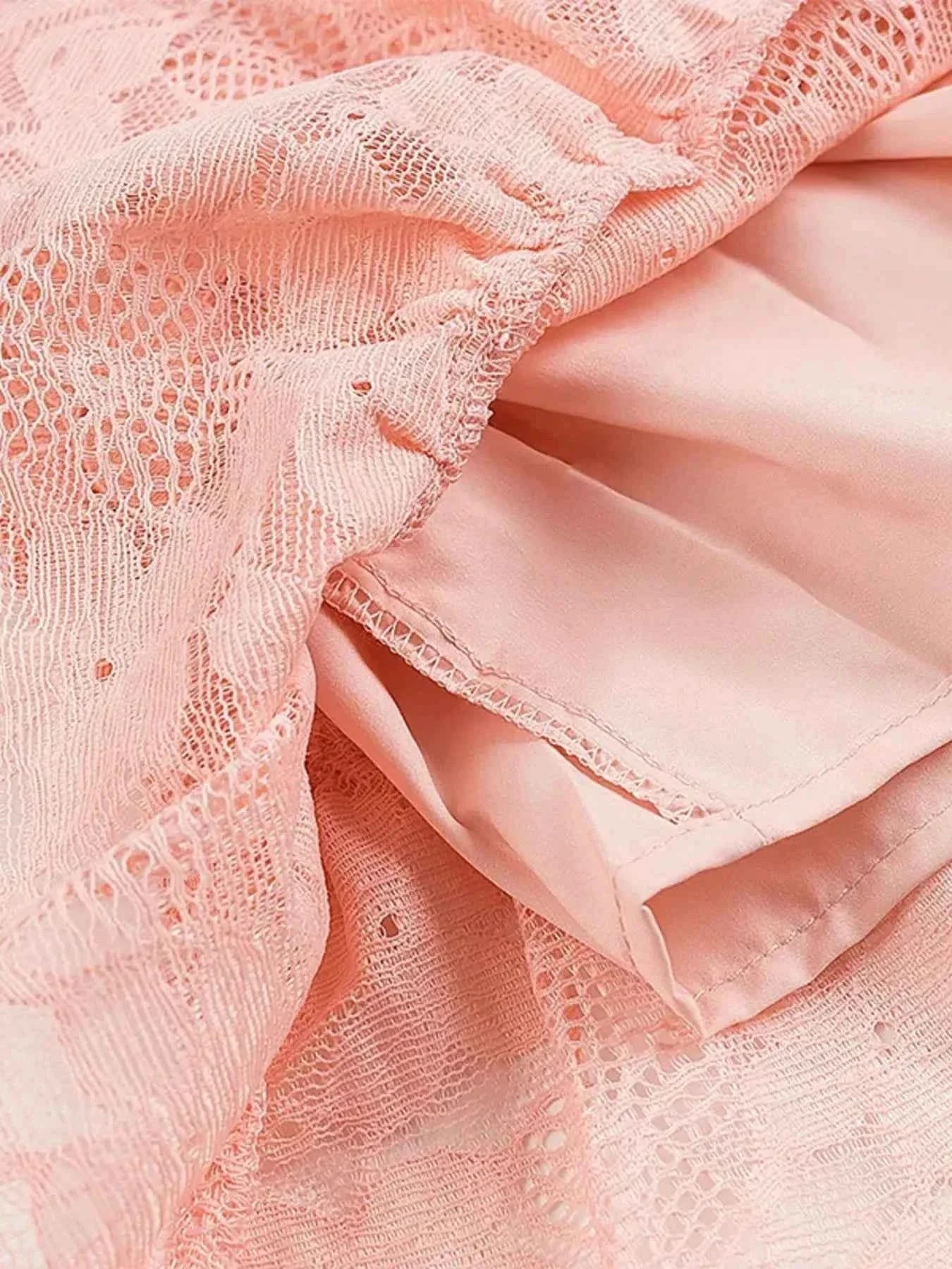 Lace One Shoulder : Mini Dress