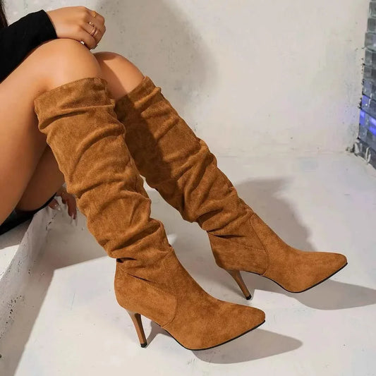 Elegant Point Toe : Stiletto Boots