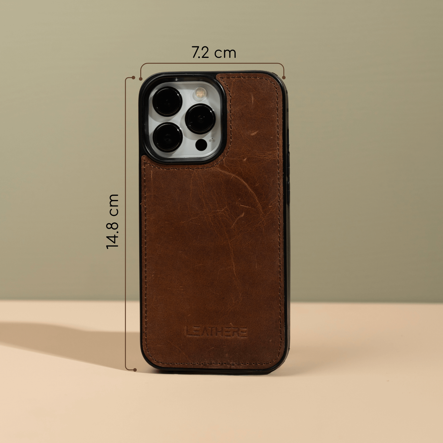 iPhone 16 Series Dark Brown Wallet Case - New York