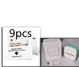 Portable Mini Printer for Students and Hobbyists, Bluetooth Thermal Label Printer