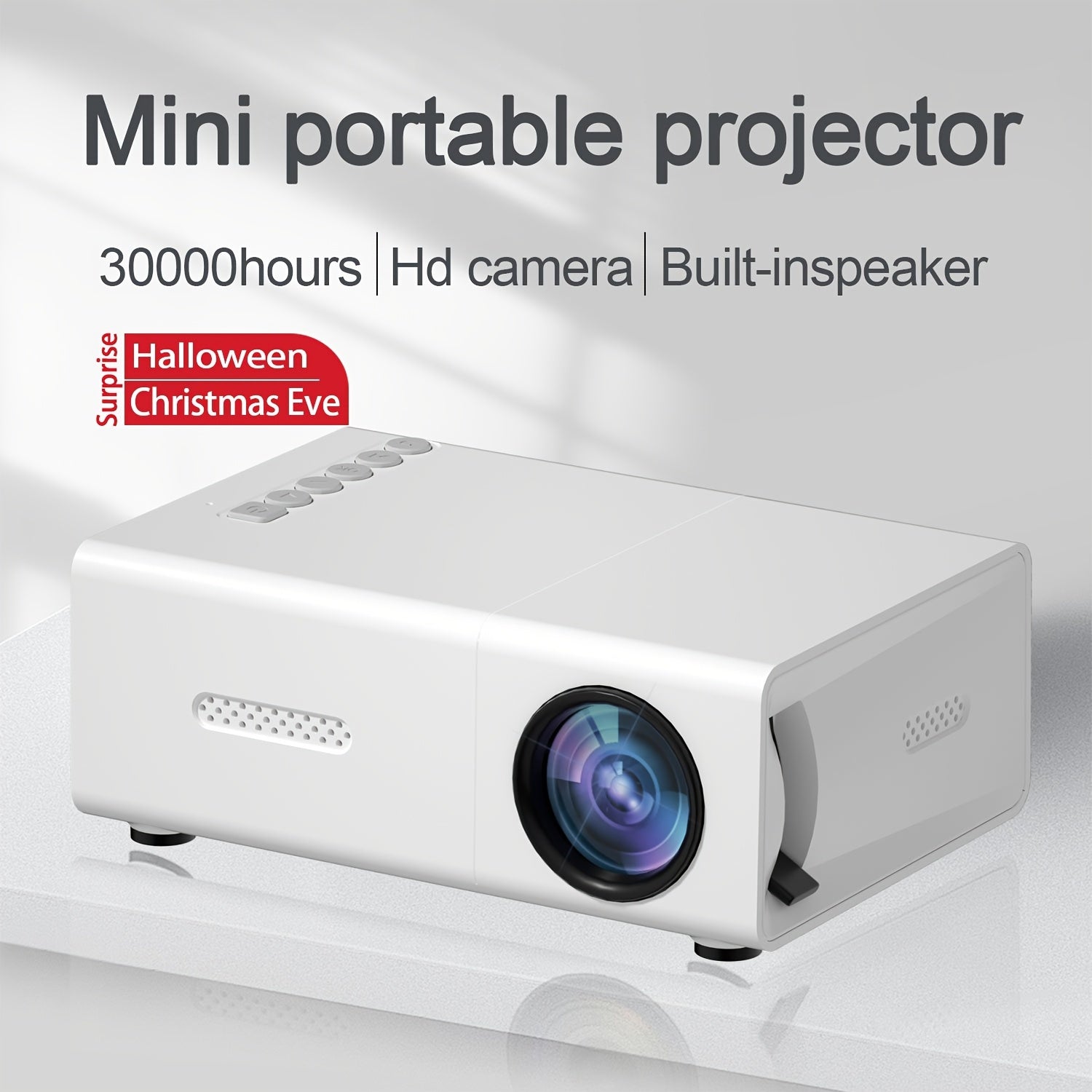 Portable Mini Projector | 1080P Full HD Home Theater Projector - Premium projector from Lizard Vigilante - Just $29.99! Shop now at Lizard Vigilante