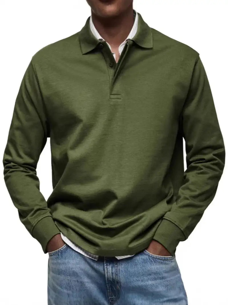 Men's Casual All-matching Long Sleeve Button Shirt
