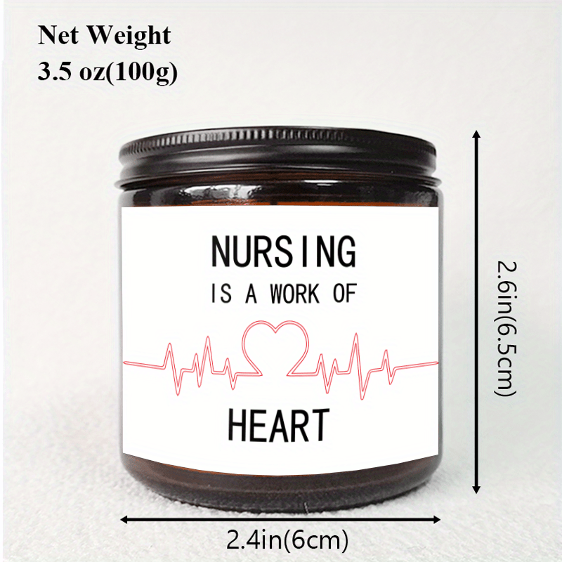 Lavender Scented Candle 5.3oz - Perfect Appreciation Gift for Nurses, Nursing Students, and Paramedics on Nurses' Day, Birthday, Graduation, or Thanksgiving - Unique and Meaningful Present, Women Men, Labor And Delivery, Nurs