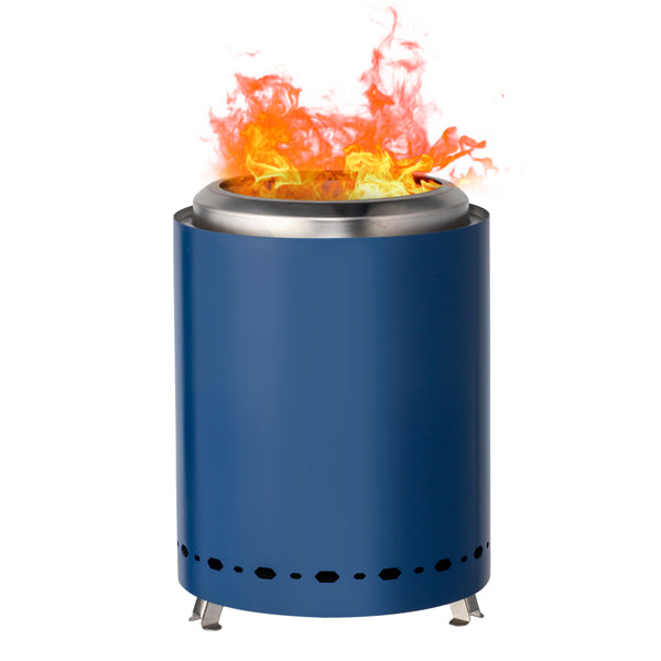 Portable Smokeless Fire Pit – 7.1" Blue Stainless Steel Outdoor Fire Pit for Camping & Patio - Premium fire pit from Lizard Vigilante - Just $72.99! Shop now at Lizard Vigilante