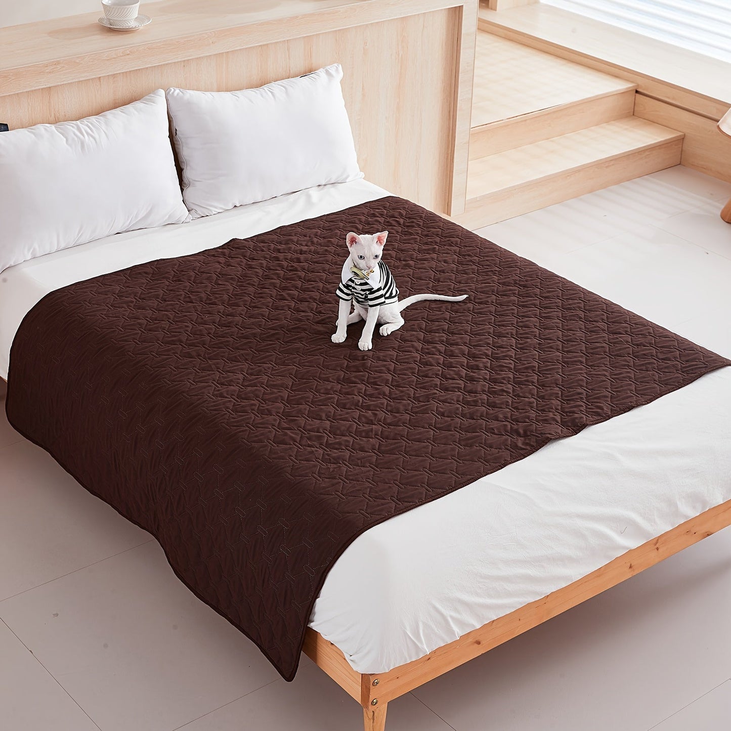 1pc Waterproof Pet Bed Cover, Waterproof Dog Bed Mattress, Urine Proof And Dog And Cat Sleeping Blanket Sofa Pad, Machine Washable