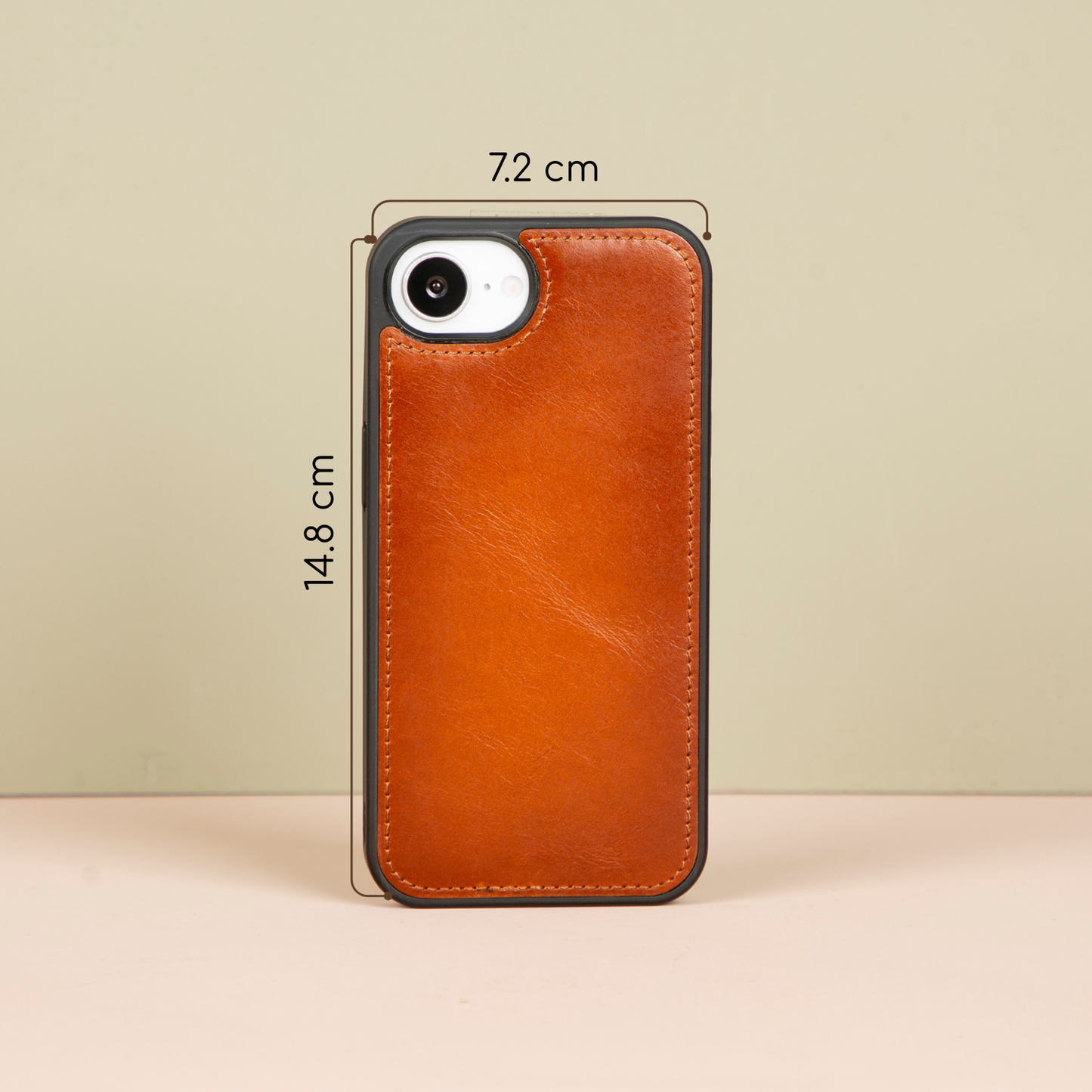 iPhone 16e Leather Wallet Case - Golden Brown - Brooklyn