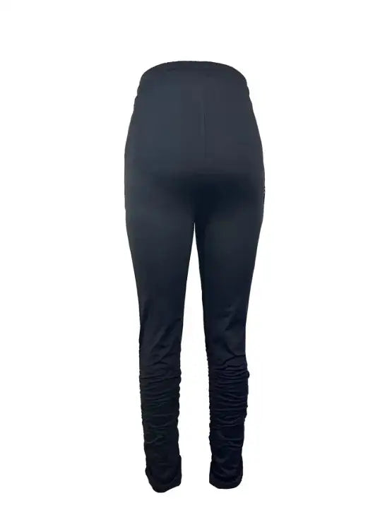 Ladies' Fashionable Casual Solid Color Autumn And Winter Perforated Pants