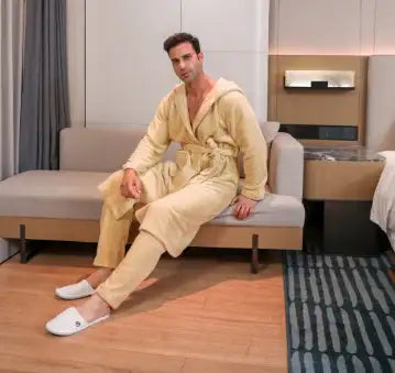 Men's Fibre Velvet Gown Set