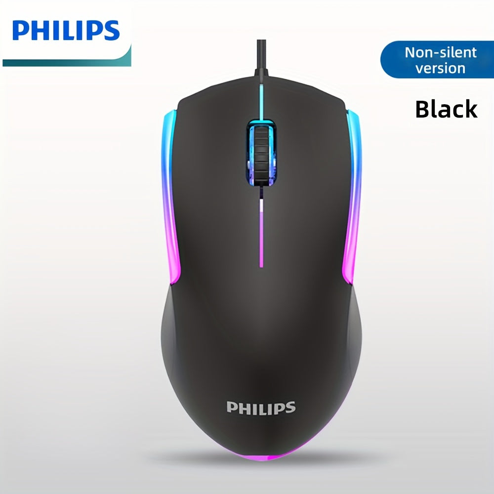 Wired Gaming Mouse with LED Backlight, 1200 DPI Optical Sensor, Ergonomic Design, ESports Games Theme, Right-Hand Orientation, Non-Slip Silicone Rollers, Battery-Free Operation for Windows/PC/Mac/Laptop