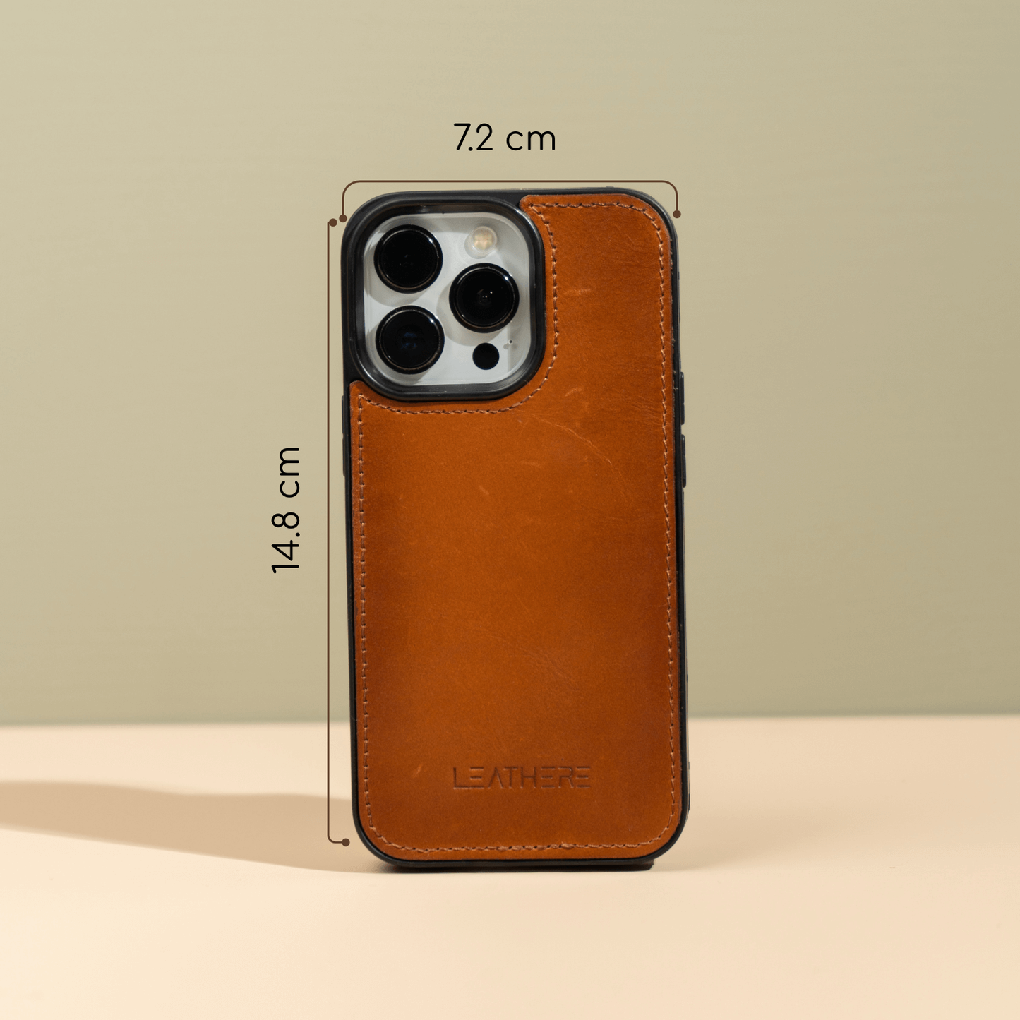 iPhone 16 Series Rustic Brown Leather Wallet Case - New York