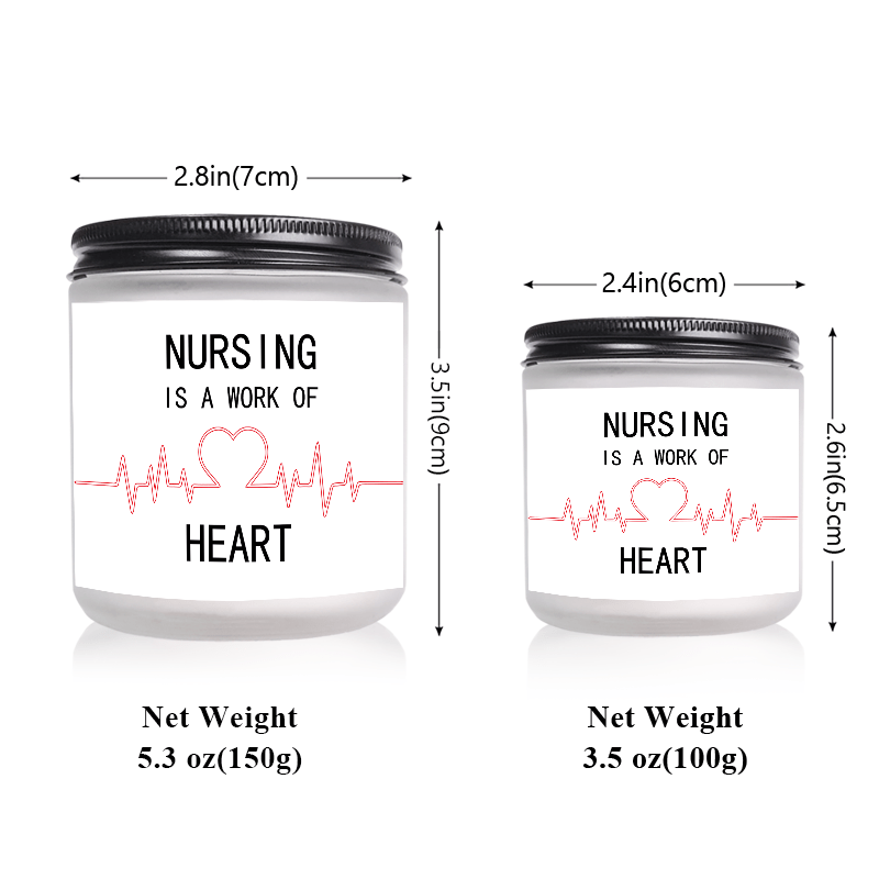 Lavender Scented Candle 5.3oz - Perfect Appreciation Gift for Nurses, Nursing Students, and Paramedics on Nurses' Day, Birthday, Graduation, or Thanksgiving - Unique and Meaningful Present, Women Men, Labor And Delivery, Nurs