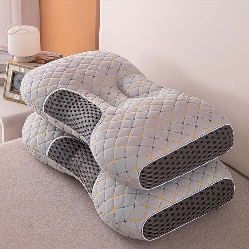 1pc Sleep All Night Massage Pillow For Couch Sofa Office Bed Camping Travel, Zone Support Pillow And Multi-purpose Gift Blanket For All Season