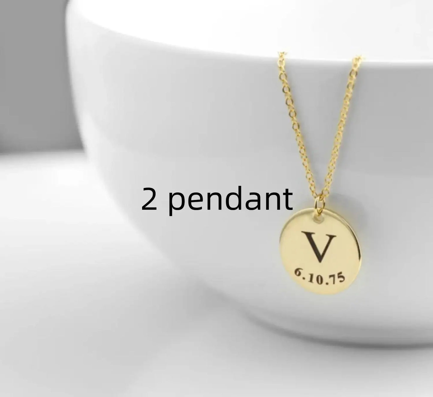 Personalized Pendant Stainless Steel Necklace