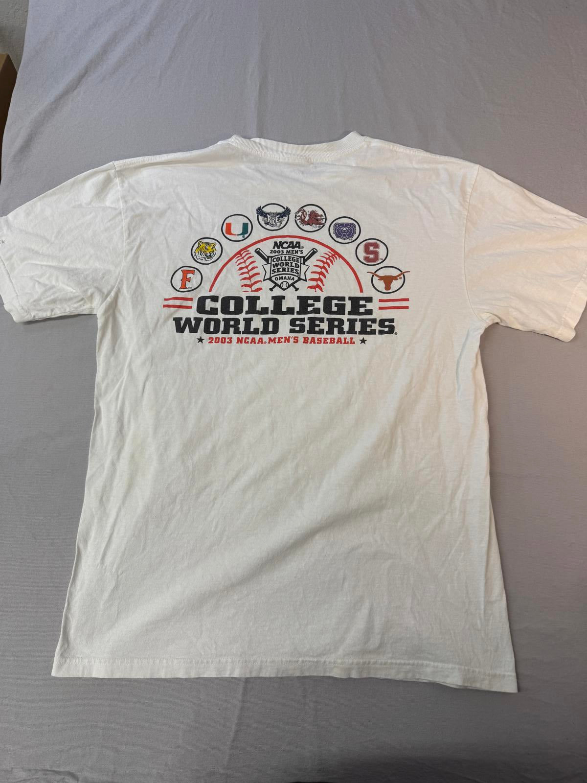 VTG College World Series T-shirt NCAA 2003 Baseball - L