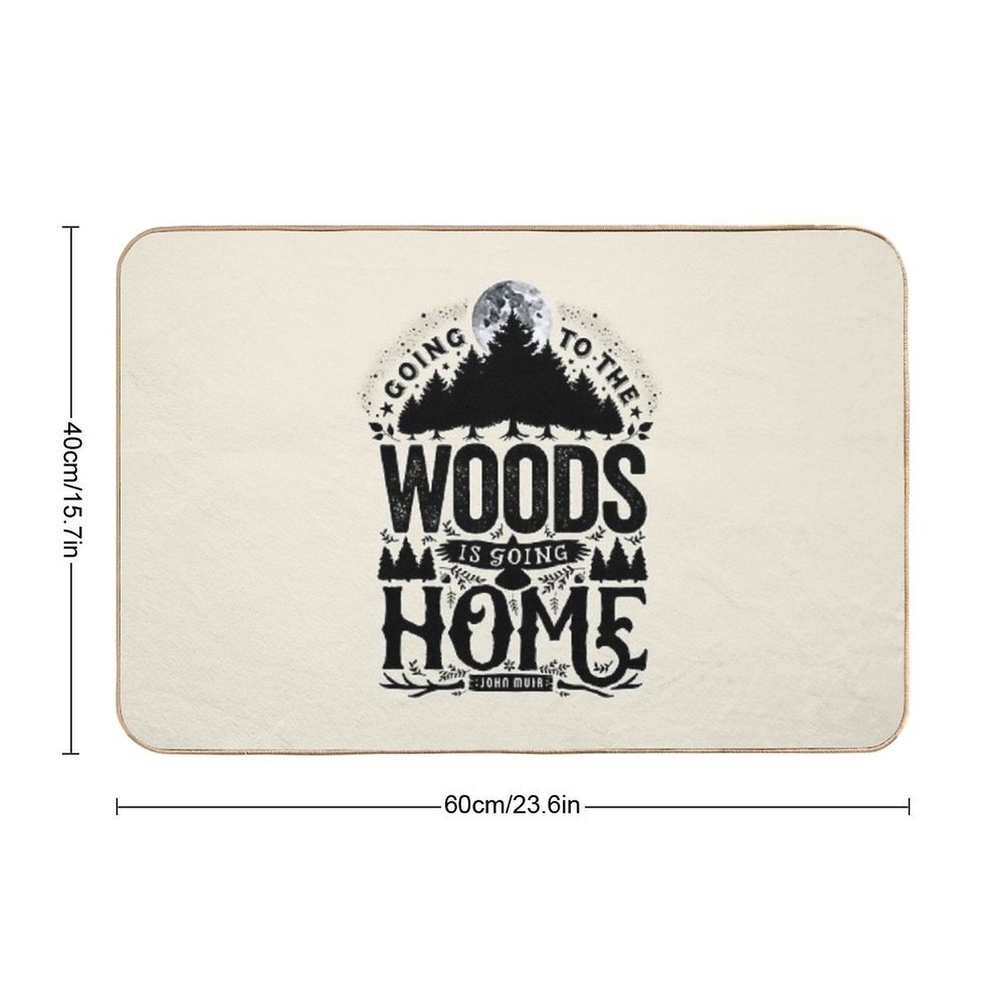 The Woods  Anti-Trip Bath Mat
