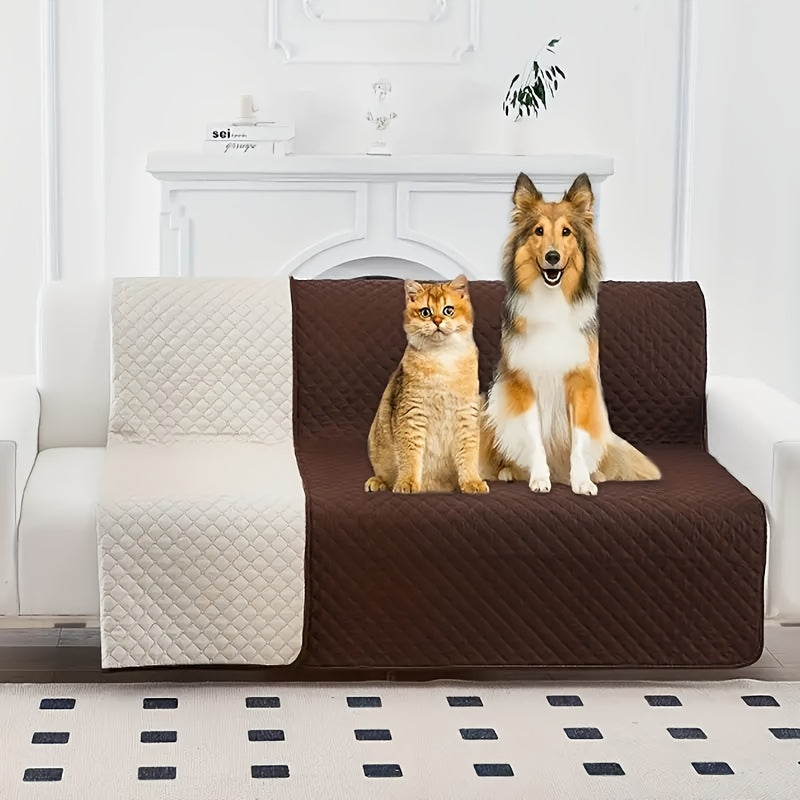 1pc Waterproof Dog Bed Cover, Non-Slip Comfortable Washable And Reusable Pet Mat Blanket For Bed - Protects From Urine And Insulates Against Cold